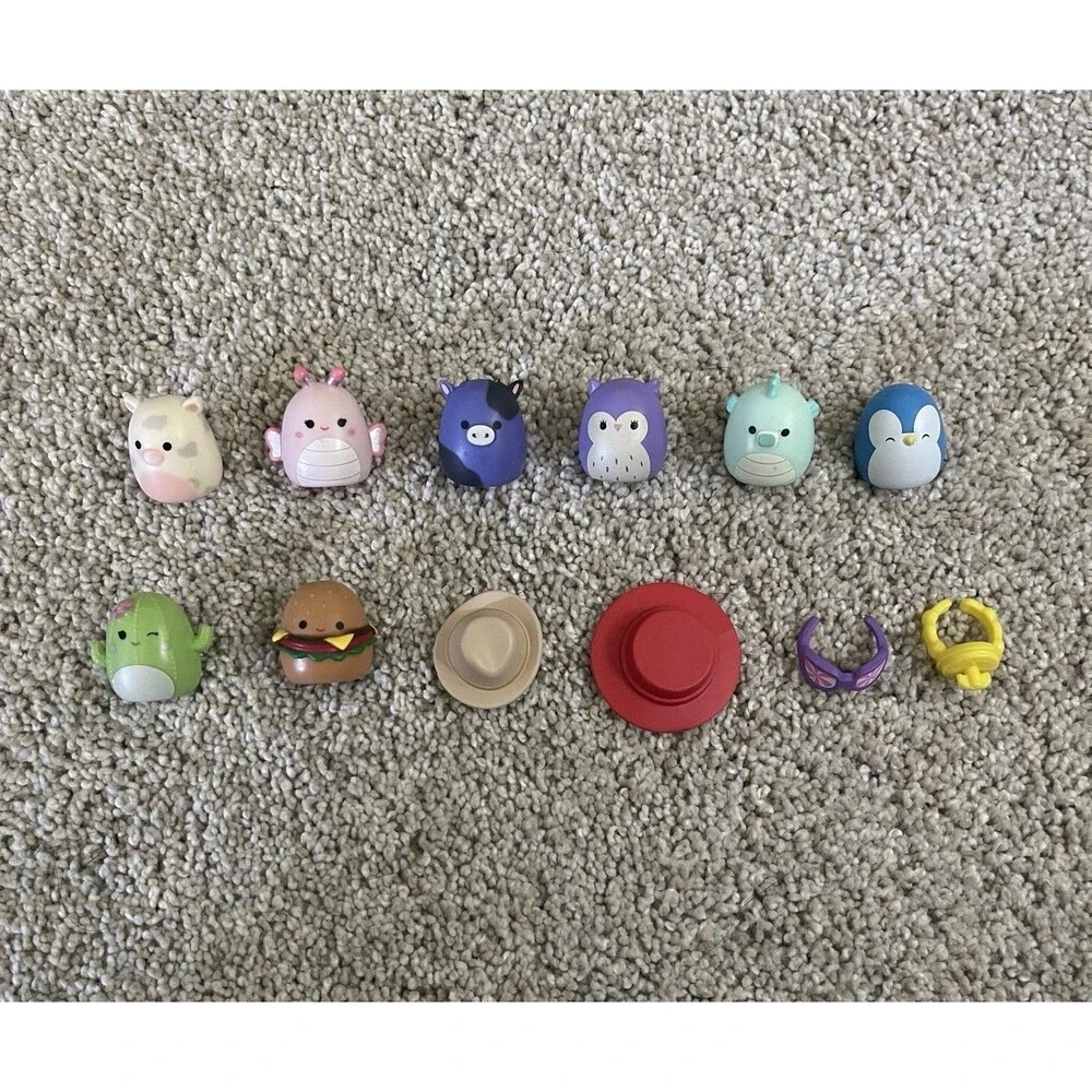 Squish-A-Longs by Squishmallows Lot 8 Various figures Accessories Ring